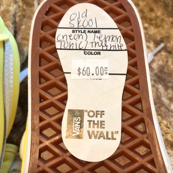 Yellow Old School Vans - Picture 3 of 4